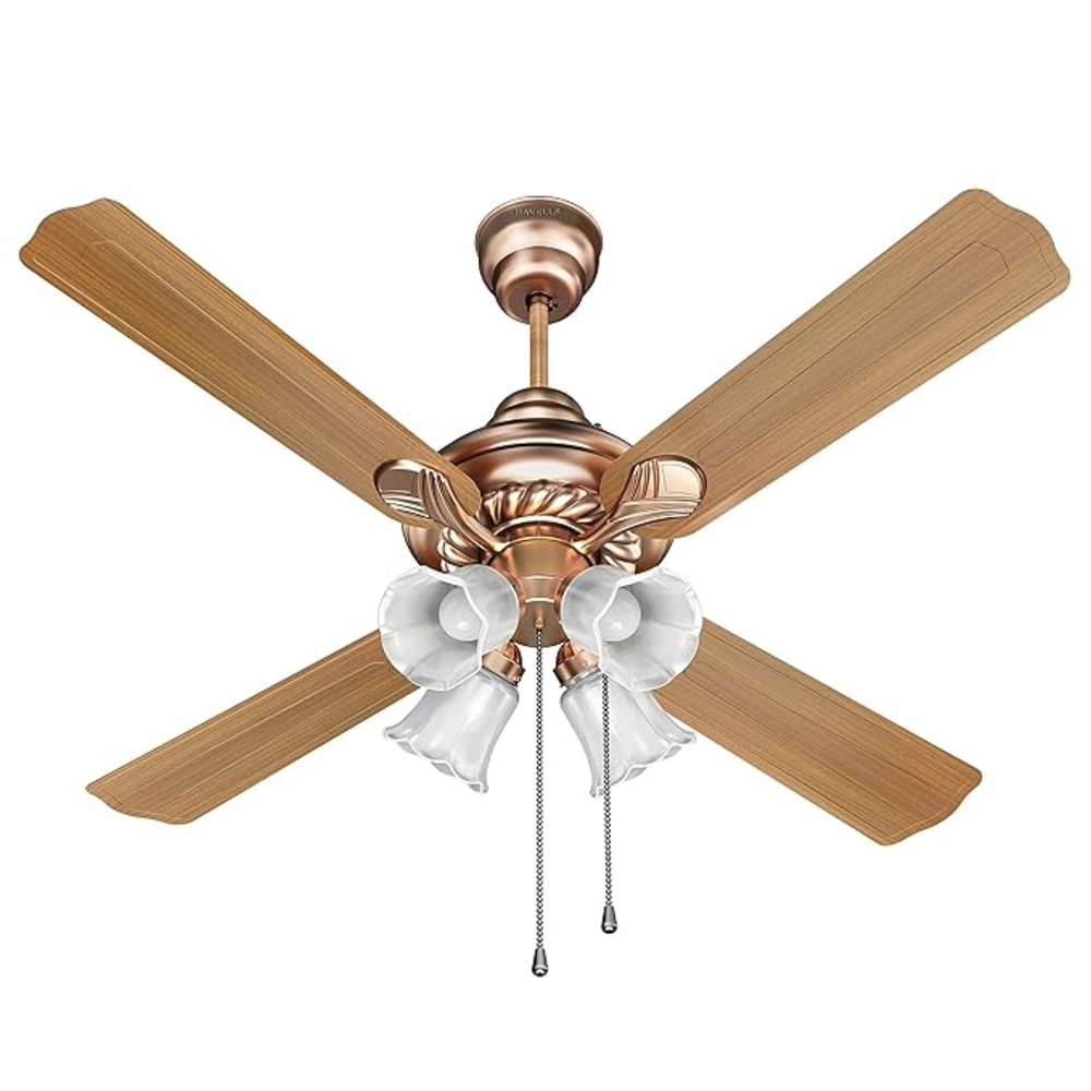 Havells Florence Underlight 1200mm Ceiling Fan (Walnut Black Antique Copper)